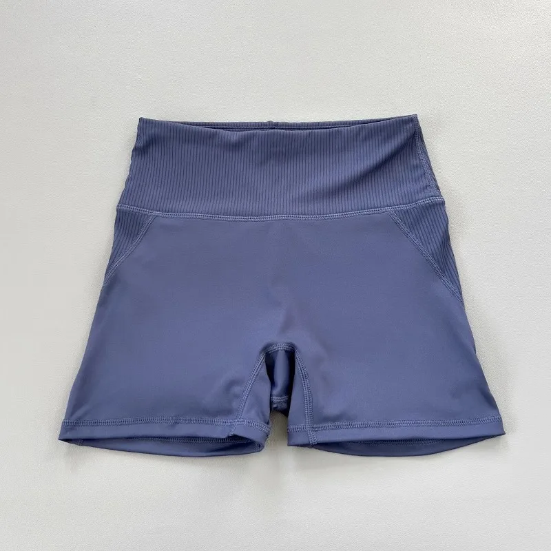 Naked Sports Three Quarter Pants for Women Summer Outdoor Running Quick Drying Fitness Shorts High Waisted Yoga Pants