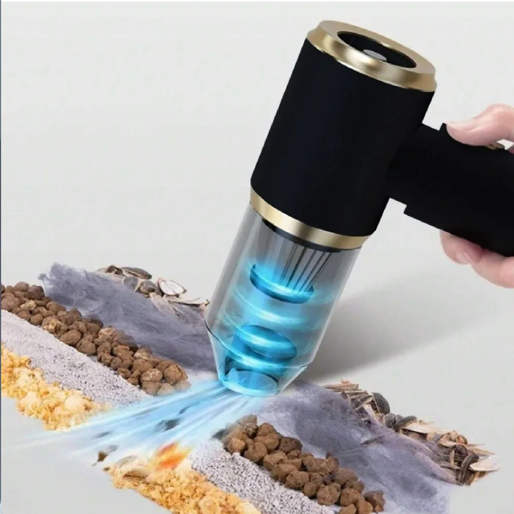 Car Vacuum Cleaner Strong Suction Cleaning Mini Machine Portable Wireless Handheld Blower Machine Air Duster for Home Appliances