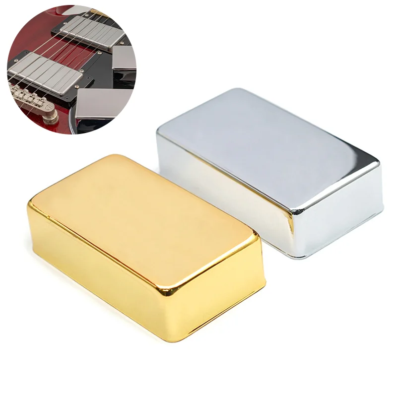 No-Hole Sealed Humbucker Guitar Pickup Cover Neck / Bridge Pickup Cover for LP Electric Guitar Style Double Coil Pickups 70X39MM