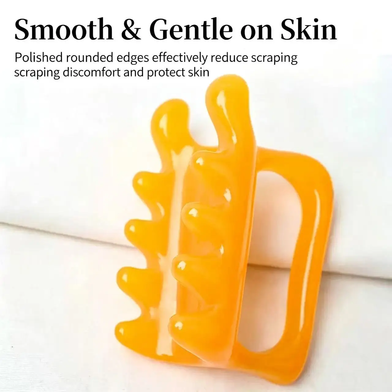 Double Push Gua Sha Massager Resin Acupoint Pointing Tool, Back Spine Shoulder Neck Meridian Dredging Scraping Board