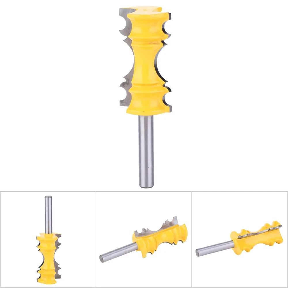 8mm / 0.31in Shank Chair Rail Molding Router Bit Milling Cutter Trimming Cutter Crown Molding Router Bit Forming Cutter