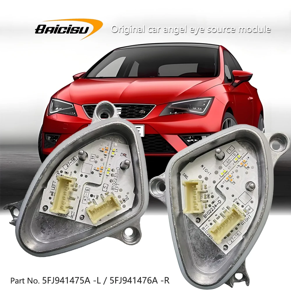 

NEW Headlight Daytime Running Light Module LED Module DRL Module OE 5F0941475A 5F0941476A For Seat Leon MK3 2017 2018 2019 2020