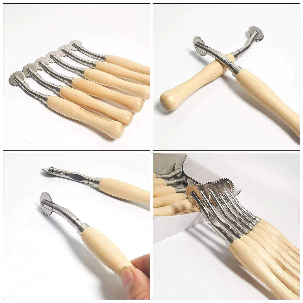 3 stücke Stich Nähen Rad Holzgriff Für Stoff Tracing Muster Darts Falten Taschen Schneider Werkzeug Handwerk Scannen Linie