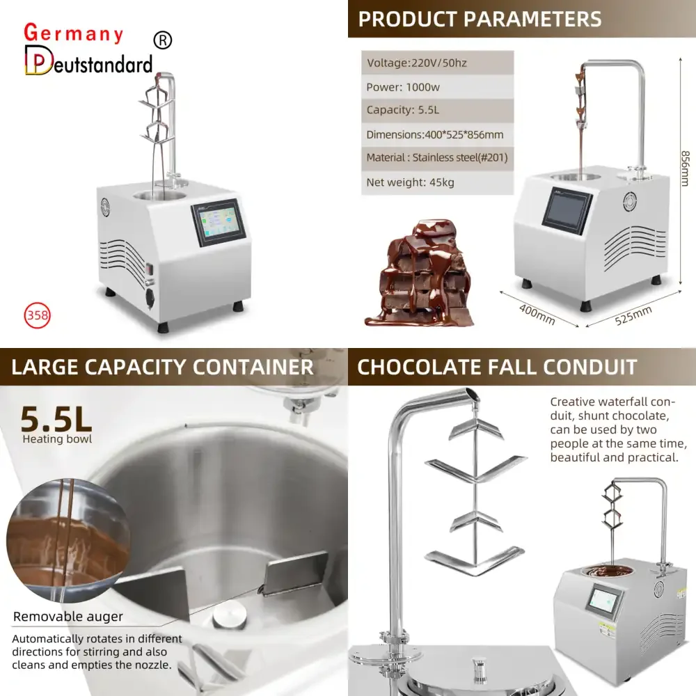 

Commercial Chocolate Melting and Spreading Machine Chocolate Dispenser and Tempering Machine