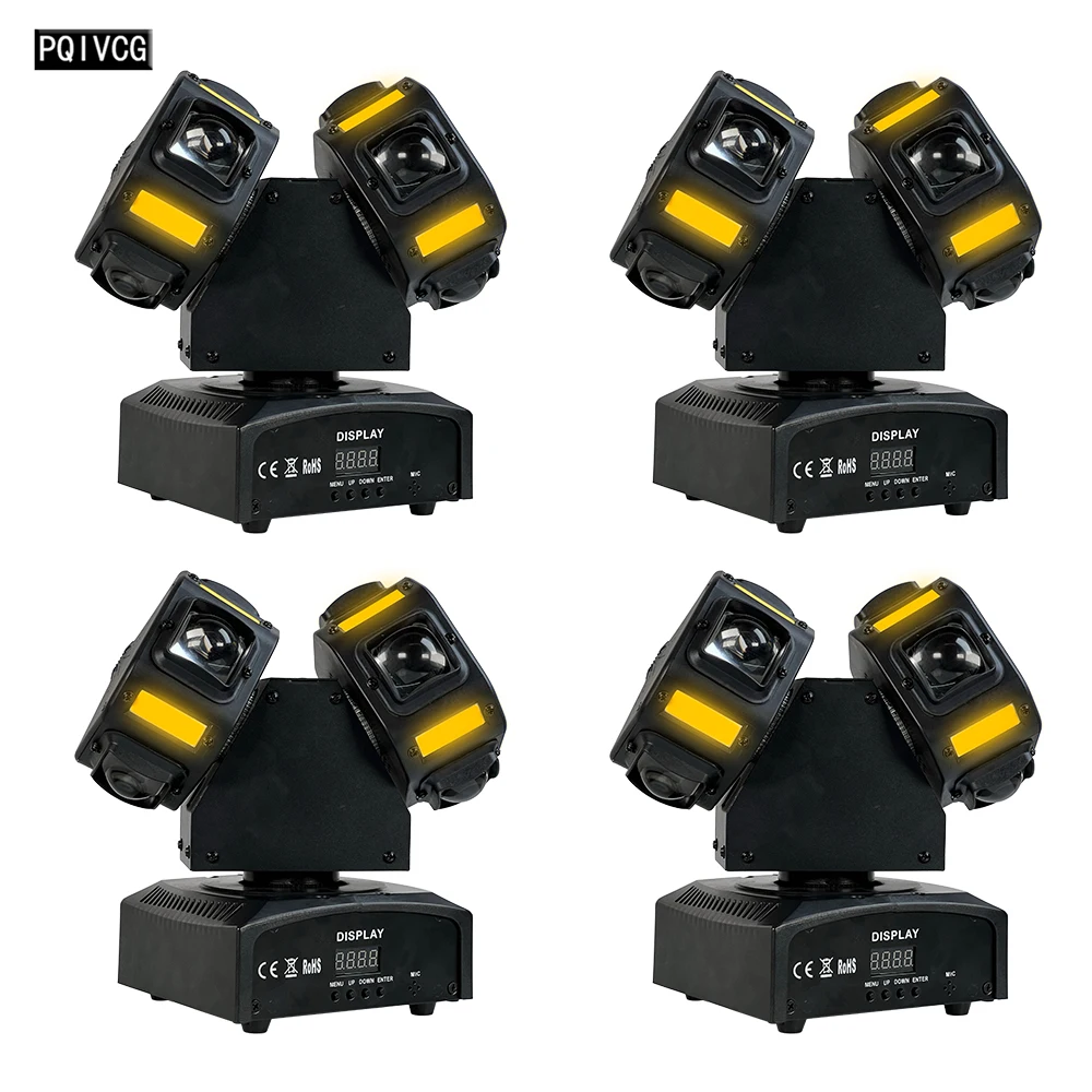 

4pcs/lot 120W Double Head LED Beam&Strobe&Laser 3in1 Stage Moving Head Light DJ Lights Disco Bar Effect