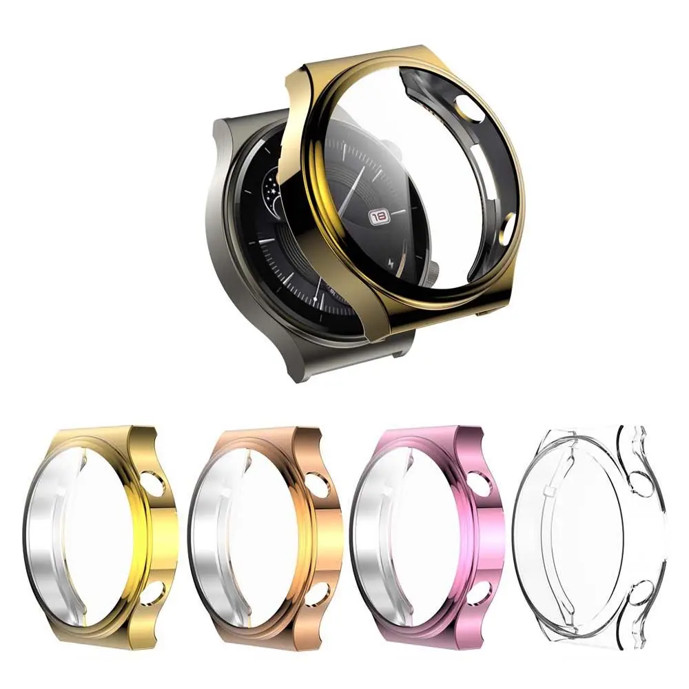 Shell Transparent Shell Ultra thin Watch Frame Cover Smart Watch Protector Full Protective Cover For Huawei watch gt 2 pro Case