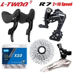 LTWOO R7 2X10 Speed Rear Derailleur Road Bike Groupset Compatible Shimano SUNSHINE 25T 28T 32T Cassette X10 Chain Bicycle Parts