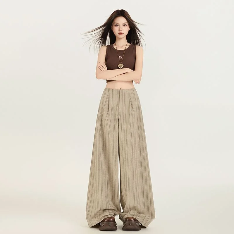 

Женские широкие брюки в стиле Y2K, 2000-х, Харадзюку, корейский уличный стиль, хип-хоп, городская мода, тренд Ins, свободные, с низкой посадкой, милые, длинные