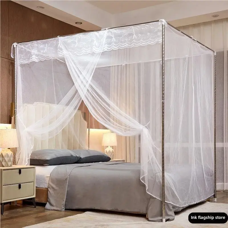 New 18 Meter Double Bed Mosquito Net Full Encryption He Garden Floor Standing Universal Bed 12 Wide Single Door Breathable Ny...