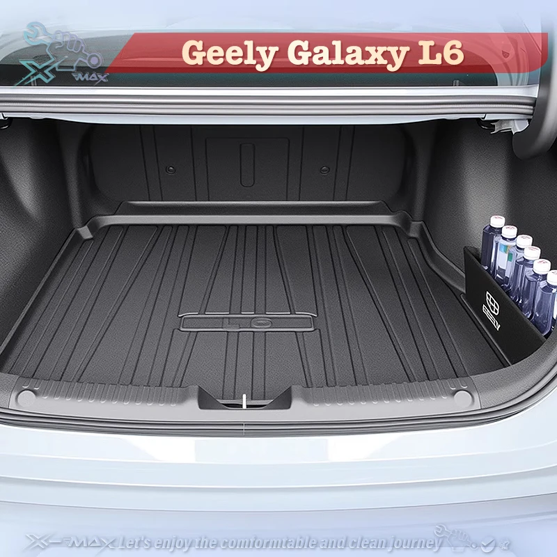 

For Geely Galaxy L6 2023-2025 Custom Fit Car Trunk Mat All Season Cargo Mat 3D Shaped Laser Measured Trunk Liner Trunk Protector