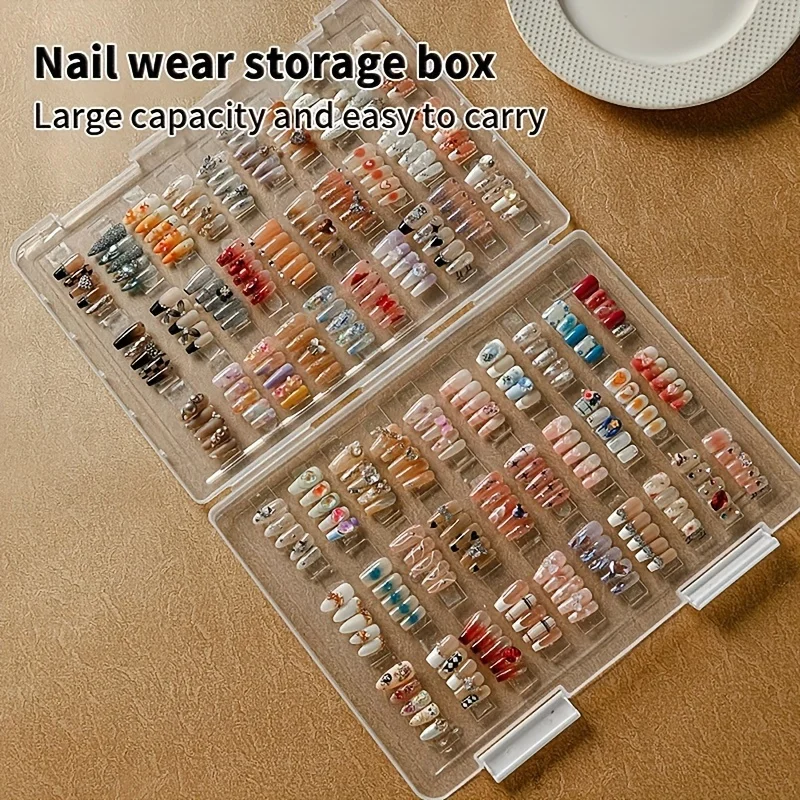 

Nail Tips Display Book Nail Art Showing Shelf Gel Polish False Nails Manicure Collector Box False Tips Display Board Nail Tools