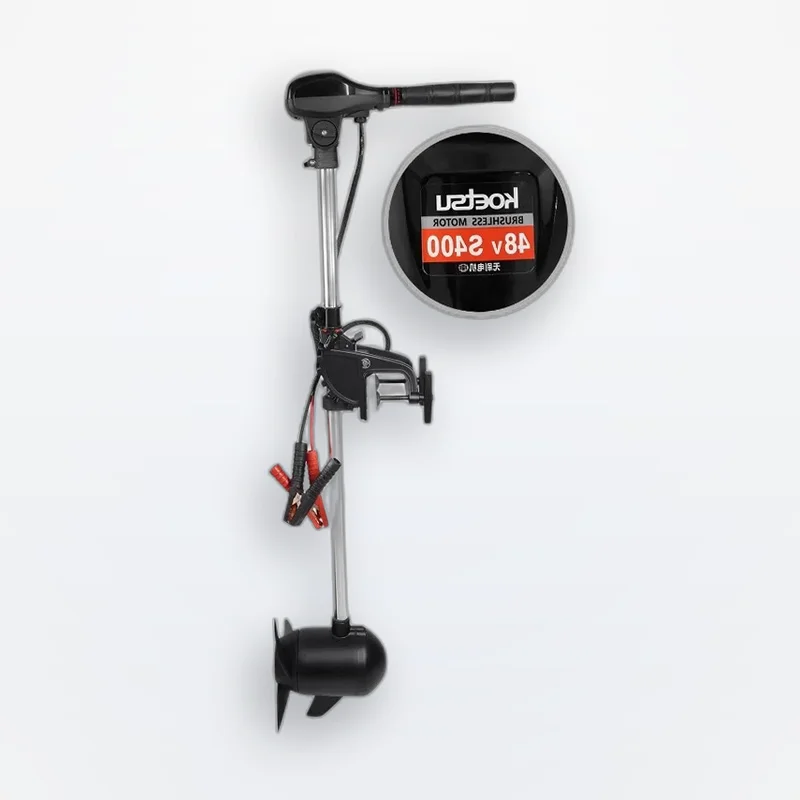 12/24/48V Brushless Trolling Outboard Motor for Kayak Pontoon Small Boats,S-Series Variable Speed 90cm Shaft