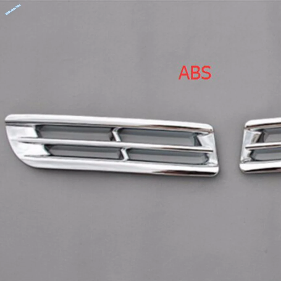 Lapetus Auto Styling Chrome Front Bottom Fog Lights Lamp Cover Trim Auto Accessories For Toyota Highlander 2011 2012 2013