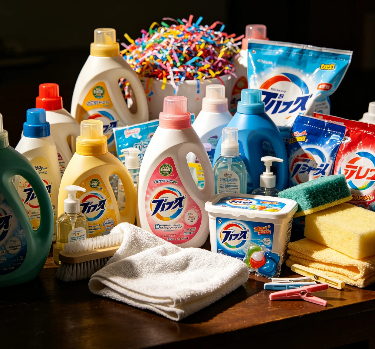 Assorted US Household Washing Supplies Blind Box Laundry Liquid Hand Wash Bottles Scrub Brushes Sponges Mini Party Decor Mystery Box view 3