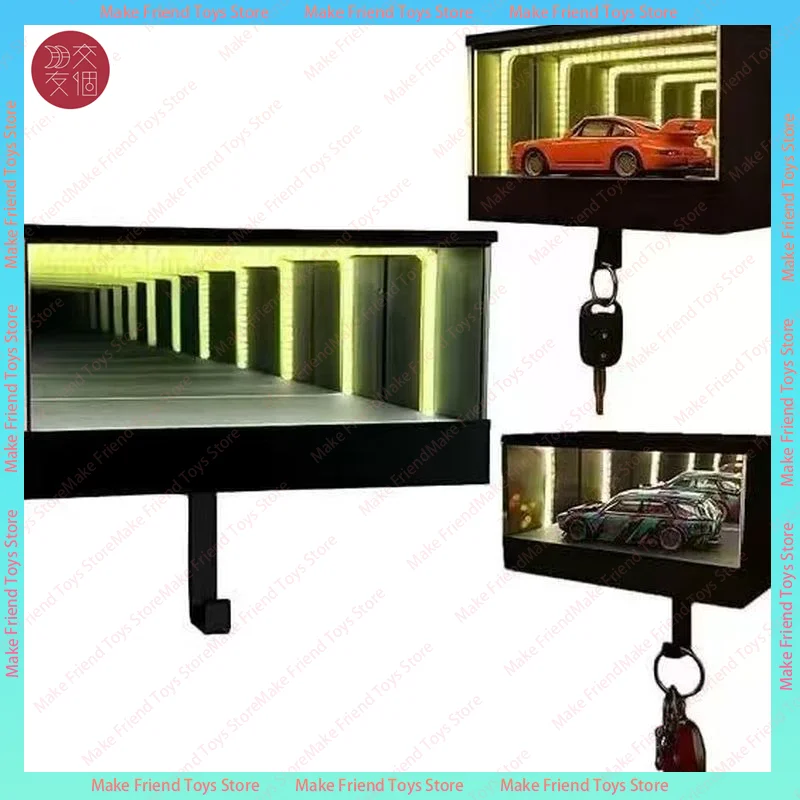 إنفينيتي المرآب المفاتيح شماعات Keypit المرآب مفتاح حامل سباق السيارات مفتاح حامل جدار جبل مع Led مفاتيح السيارة عرض ثلاثية الأبعاد مفاتيح الرف