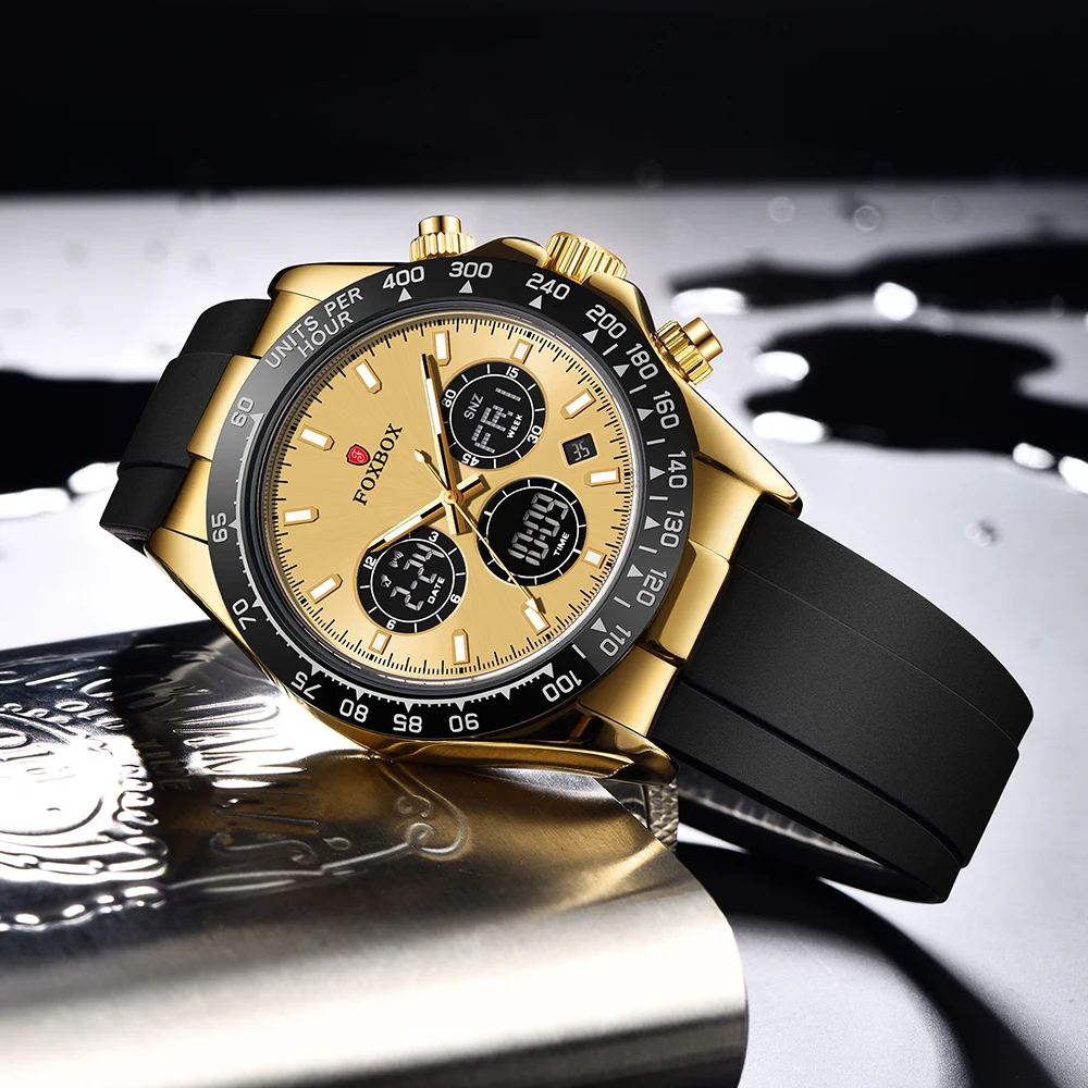 LIGE Fashion Military Watches for Men Luxury Original Sports Chronograph Men Watch ​Waterproof Quartz Clock Digital WristWatch