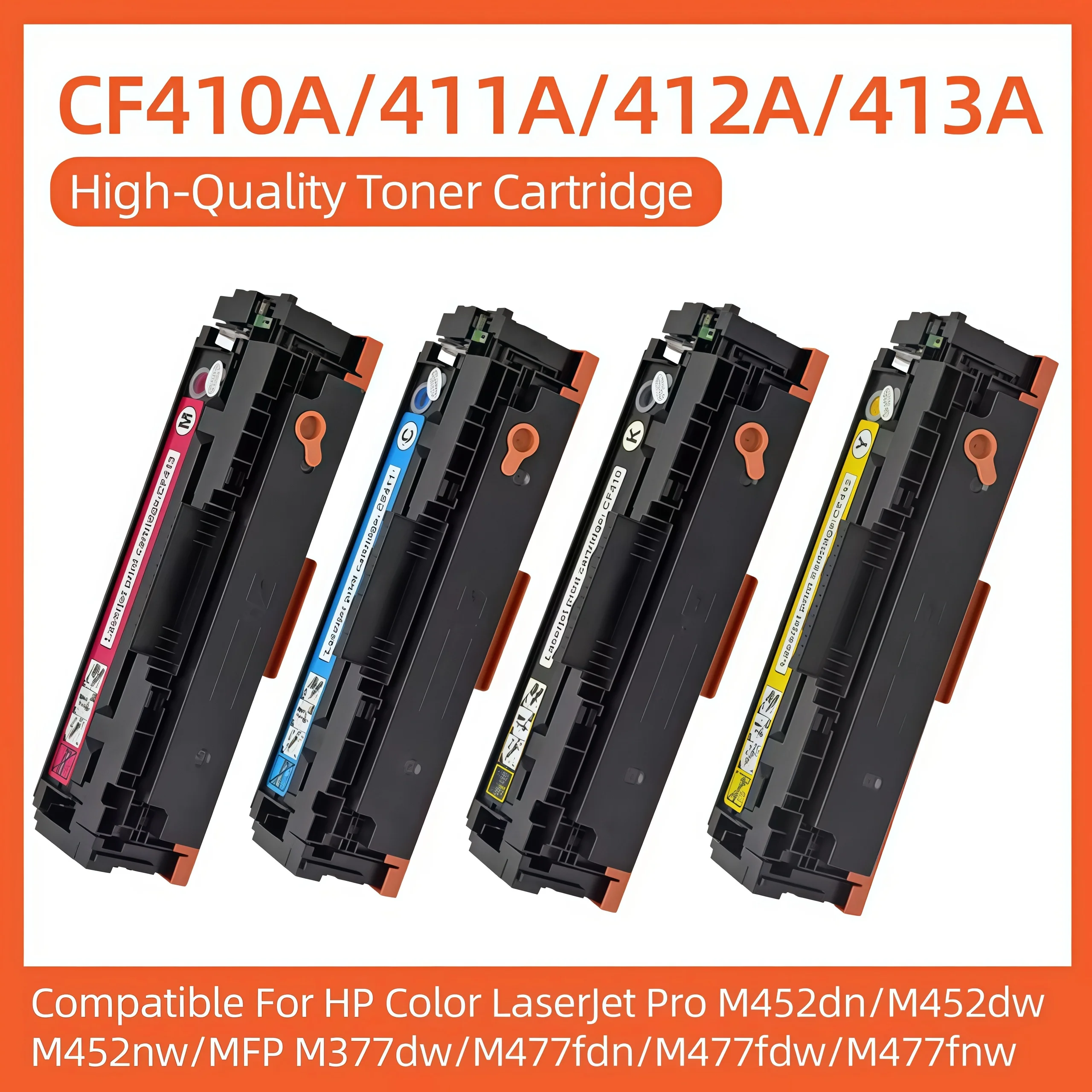 

Совместимый тонер CF410X CF410A CF411X CF412X CF413X, замена для принтеров HP Color LaserJet Pro MFP M477fnw M477fdw M477