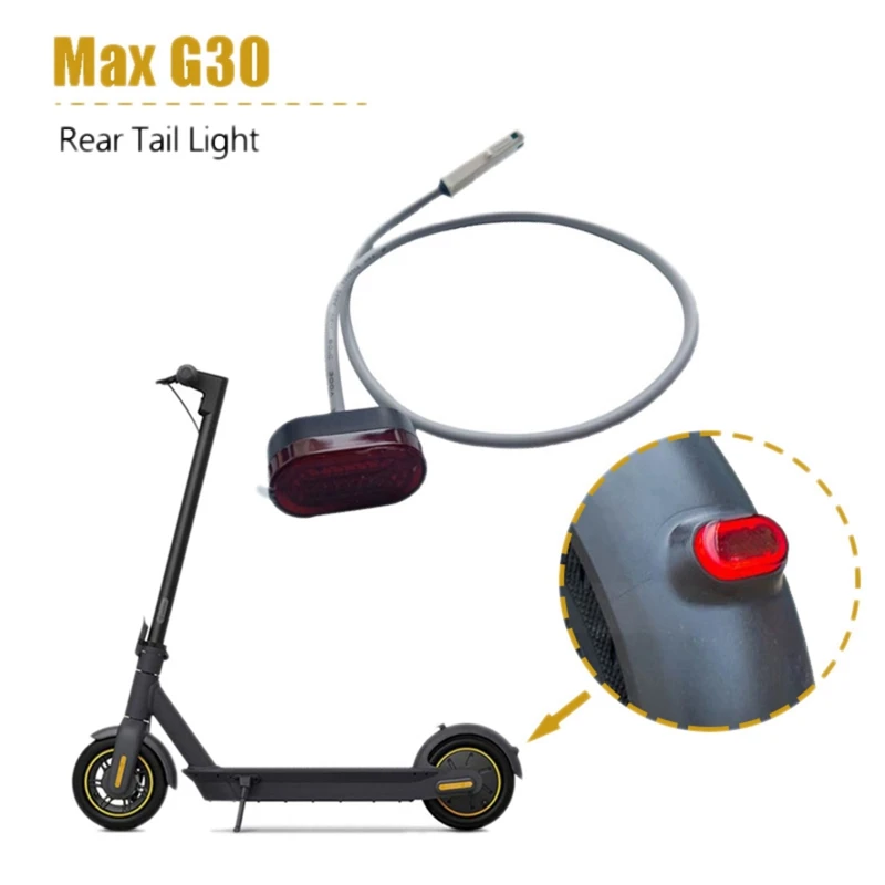3X Electric Scooter Tail Light Warning Lamp LED Rear Light For Ninebot MAX G30 image 6