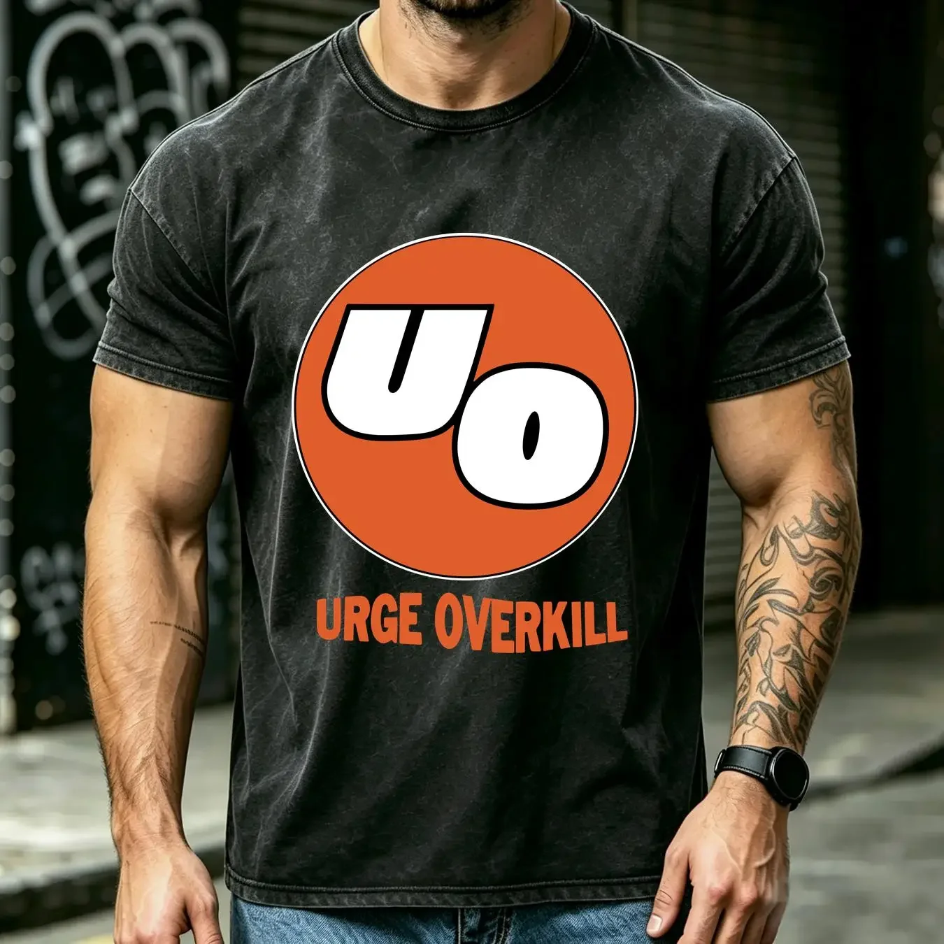 washed T Shirt Vintage Urge Overkill Cotton All Size S 5XL vintage Washed graphic Stylish Unisex Stretched homme streetwear