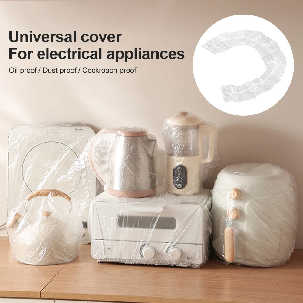 10Pcs 80-120CM Furniture Plastic Cover Dust-proof Disposable Thicken Upgrade Drop Cloth For Electric Cooker Oven Electric Fan