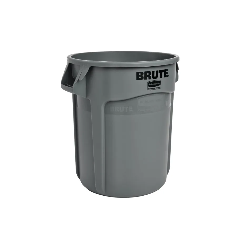 

Rubbermaid Vented Brute 20-Gallon Heavy-Duty Gray Resin Storage Container for Garage, Basement Outdoor Use Ventilated Design, D