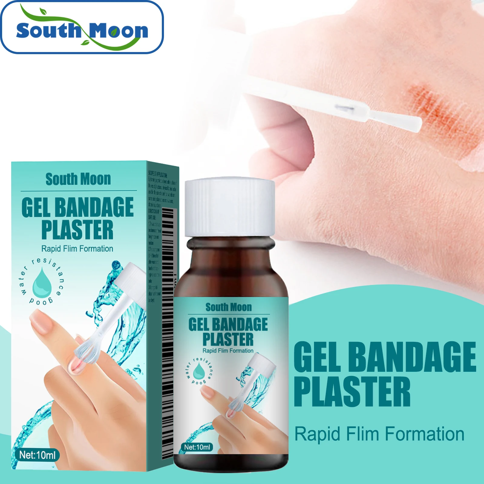 Quick Dry Gel Skin Liquid Plaster Breathable Bandage for Minor Cuts Scrapes Wounds & Dry Cracked Skin Waterproof Liquid Bandage