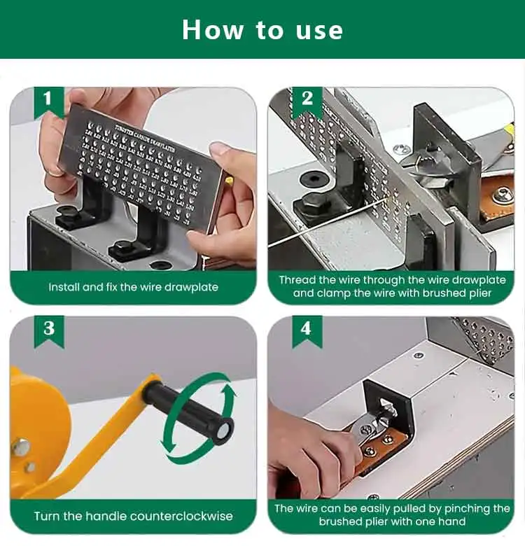 Desktop Small Manual Wire Drawing Bench Jewelry Wire Making Forming Machine Jewellery Tools Gold Silver Wire Pulling Draw Bench