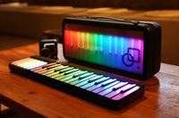 Best Sell PopuPiano Smart Portable Piano Smart Portable Piano MIDI Controller Smart LED Keyboard Powerful Chord Pad