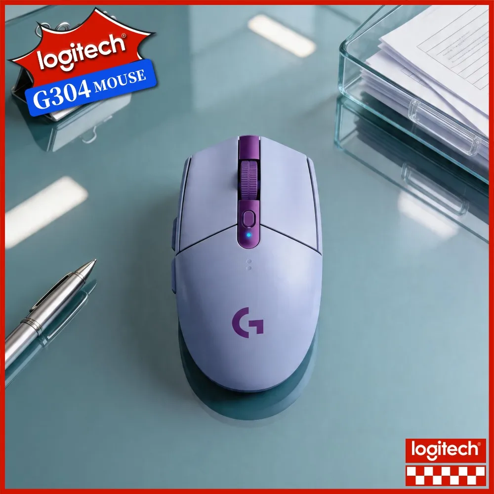 Logitech G304 Wireless Gaming Mouse HERO 12K Sensor Programmable Buttons 1ms Response For PC Laptop E-sports Games