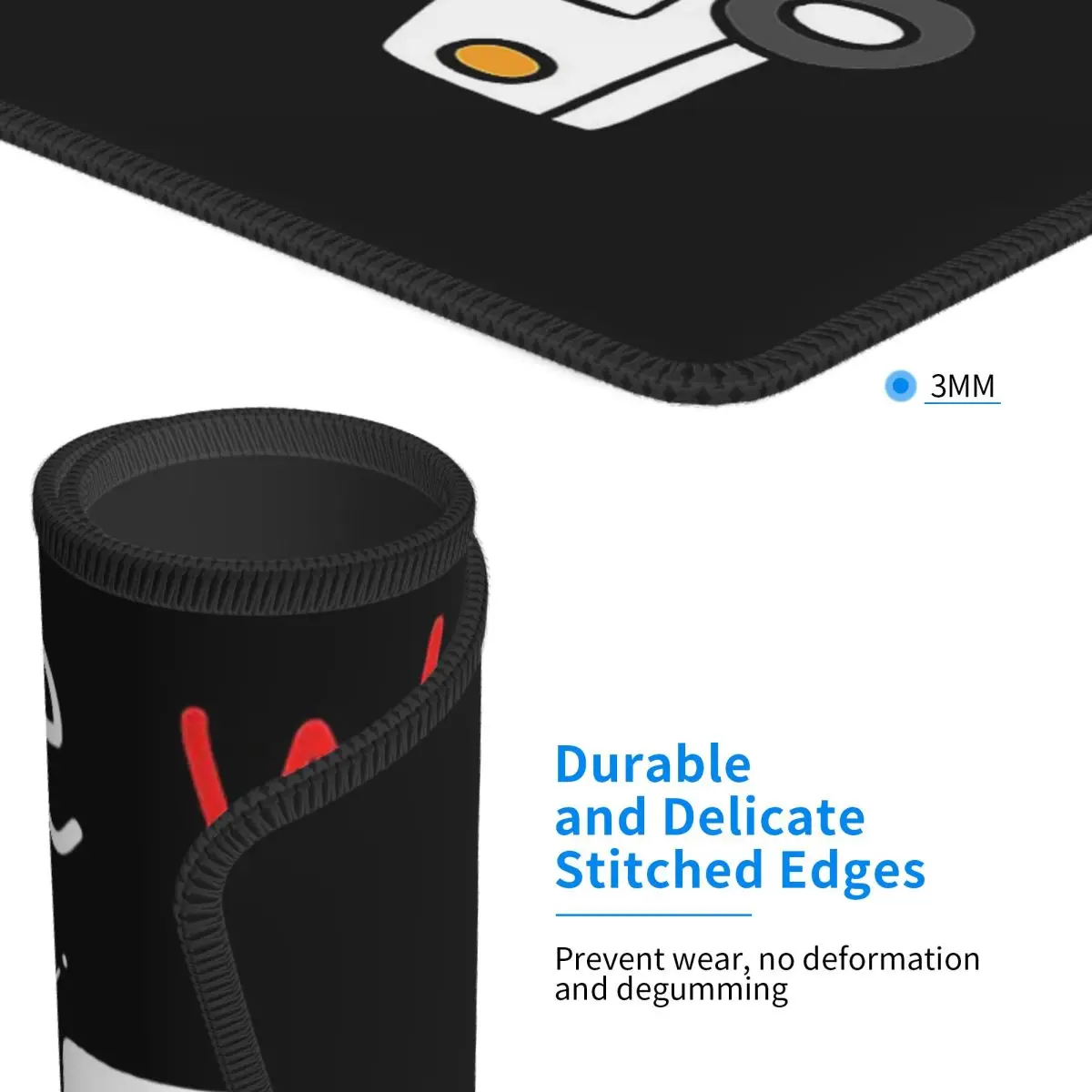 Tapete de mouse para ambulância paramédica, teclado de computador, mouse pad para jogos, pc, mesa de escritório