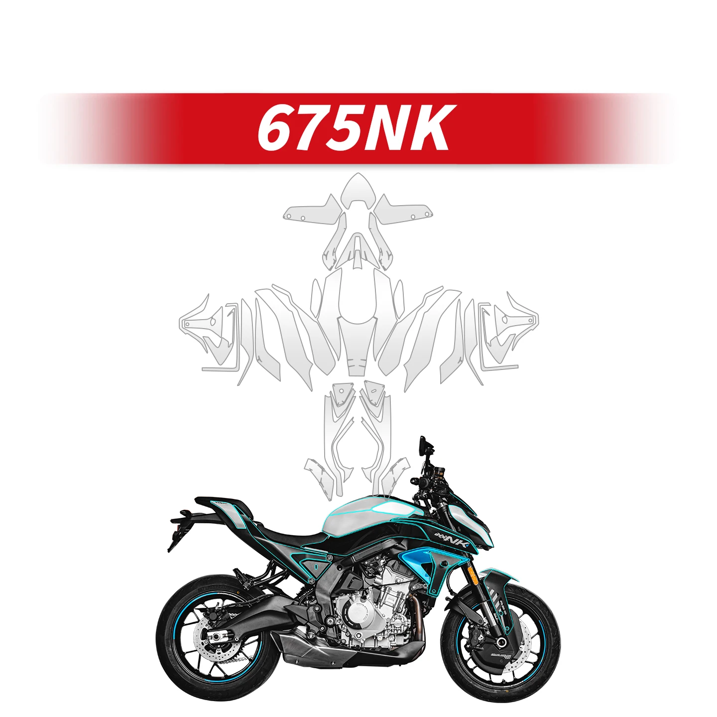 

Для CFMOTO 675NK аксессуары для ламп мотоцикла, прозрачная защитная пленка, велосипедная фара и задний фонарь, ремонт наклейки, наклейка