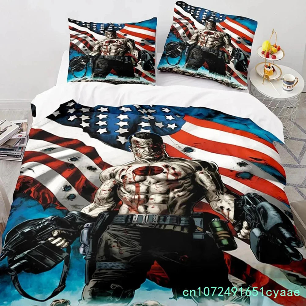 Game BloodShot Blood Warrior Bedding Set Boys Girls Twin Queen Size Duvet Cover Pillowcase Bed Boys Adult Home Textileextile 2