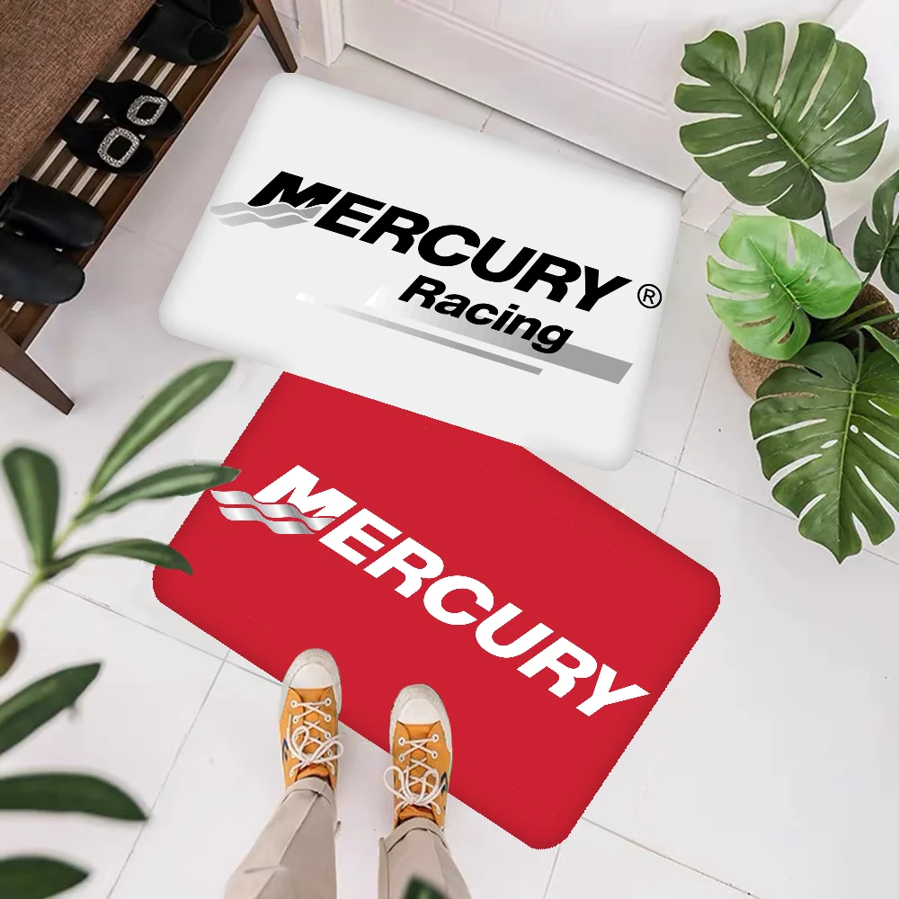 M-Mercury Racing Bathroom Mat Non-Slip Laundry Room Mat Laundry Decor Balcony Child Living Room Toilet Rug