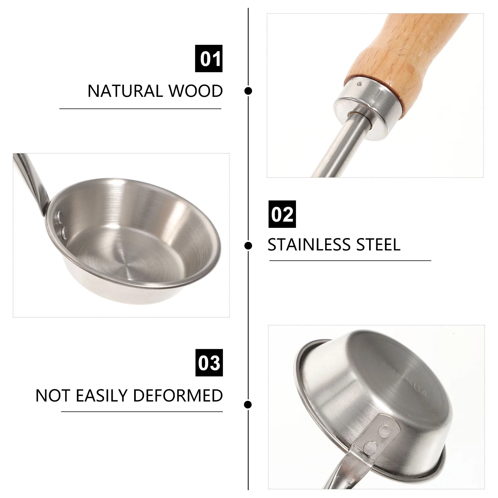 

1pc Stainless Steel Deep Fried Snack Mold Kitchen Gadget Food Grade Radish Cake Molds Pan Shrimp Pancake Tool