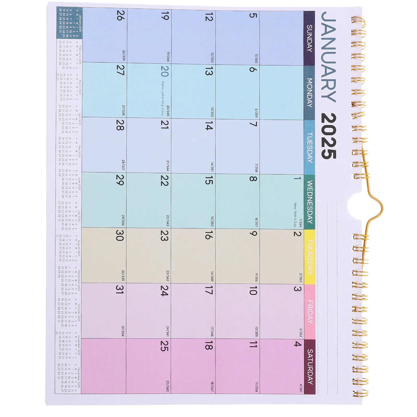 2025 Calendar Office Supplies for Women Wall Planning Daily Calendars Simple Home Accessory