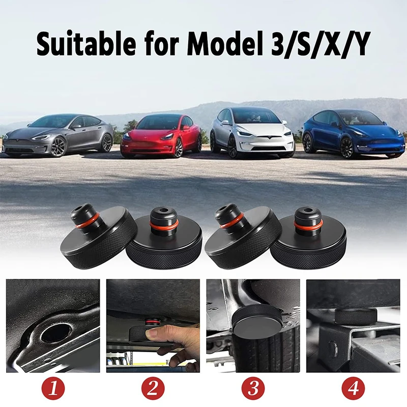 Para Tesla herramienta adaptadora de almohadilla de elevación de goma para Tesla modelo 3/Y/S/X 2017-2024 accesorios herramienta de reparación de