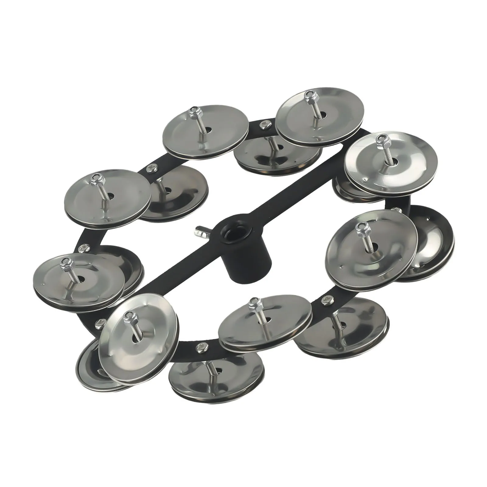 Functional Entertainment Hi Hat Tambourine Tools Musical Drum Efficient Iron Portable Precision Secure Mounting