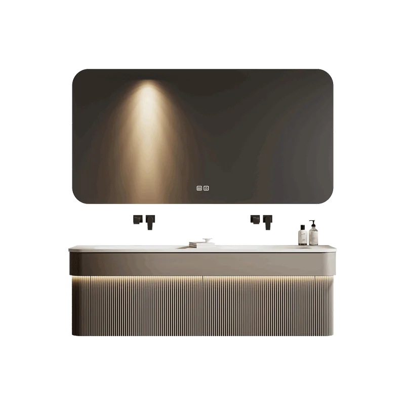 Light Luxury Mirror Bathroom Cabinet Italian Decorations Minimalist Cupboard Gadgets Display Partitions Archivadores Furniture