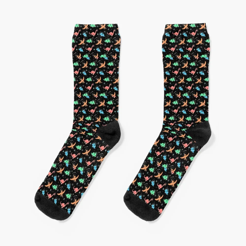 

Dinosaur Astronauts In Space Pattern Socks Thermal man winter cool heated Socks Women's Men's