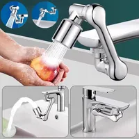 1080 °Stainless steel Rotation Extender Faucet Aerator Splash Filter Kitchen Faucets Bubbler Nozzle 2 Modes for Water Outlet