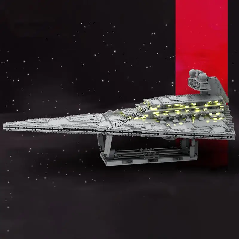 Nouveau 2835 pièces célèbre film de combat étoile Moc destructeur modèle vaisseau spatial bricolage idées créatives jouets pour enfants cadeaux d'anniversaire Puzzle personnalisé