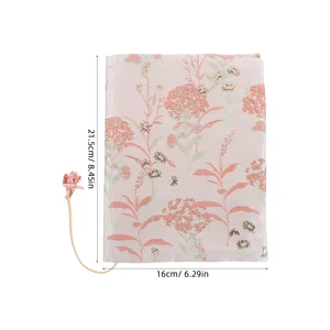 Einstellbarer Stoffbuchbuch, Mango -Taschen, Stoffnotizbücher, dekorative, elegante Beschützer zum Schutz 12 Hauptverkaufsbuch Cover in Fabric - №12