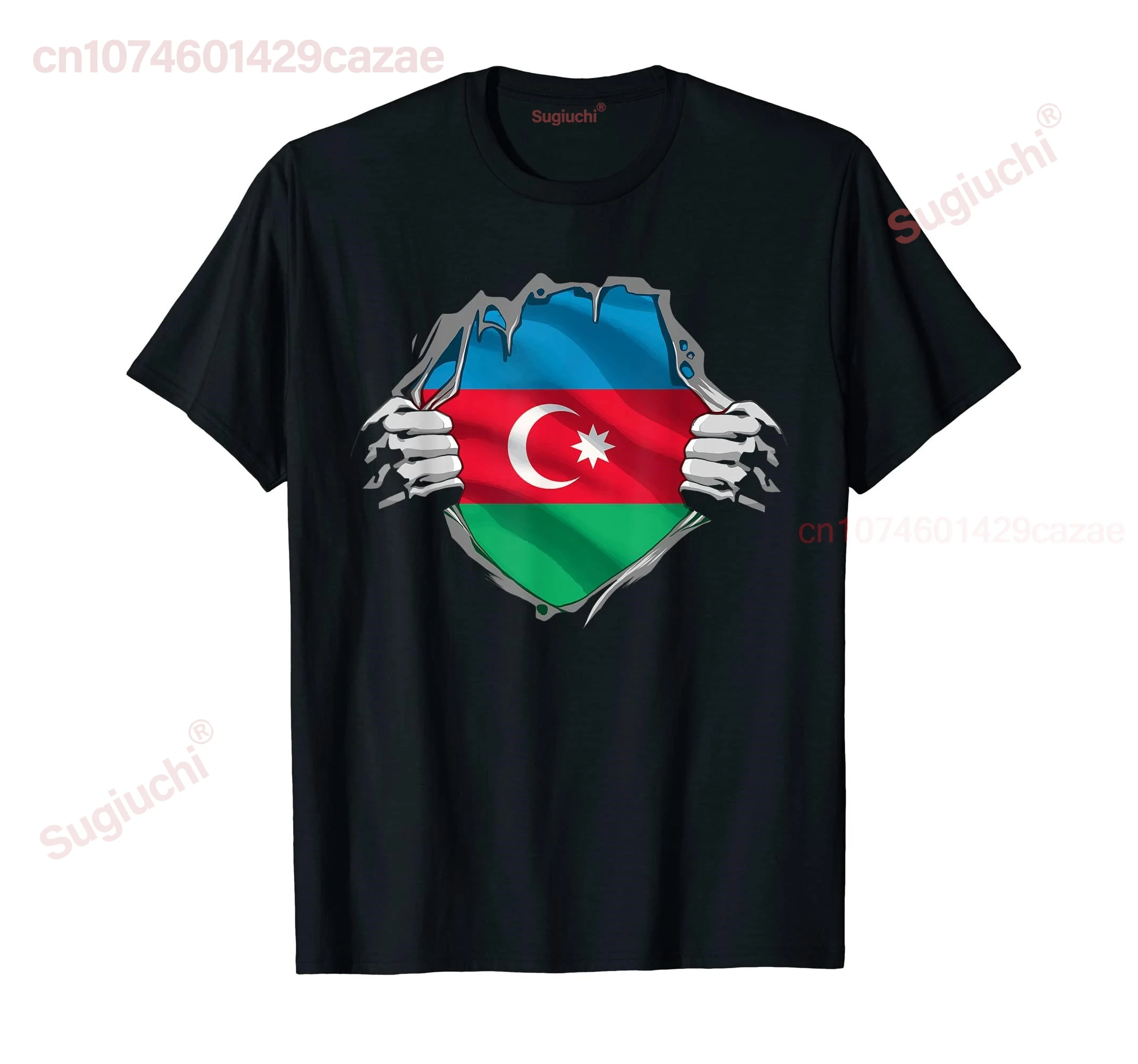 100% Cotton Super Azerbaijani Heritage Proud Azerbaijan Roots Flag T-Shirt MEN WOMEN UNISEX T Shirts Size S-6XL