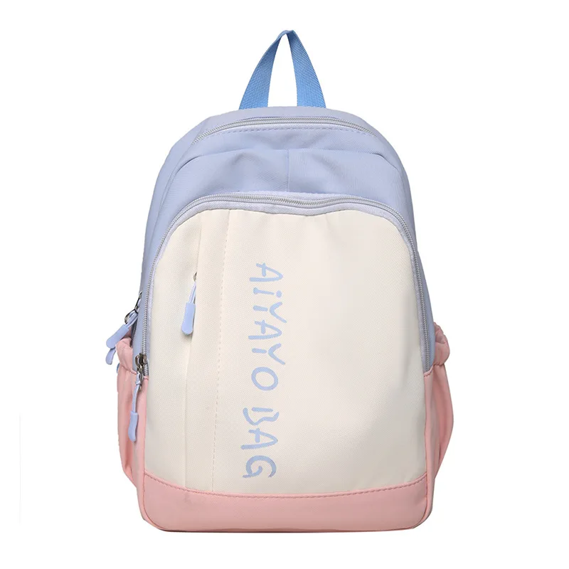 Hot Sale Women\'s Shoulders Backpack Campus Students Nylon Schoolbag Teenage Girls Cute Backpack Outdoor Travel Mini Backpack