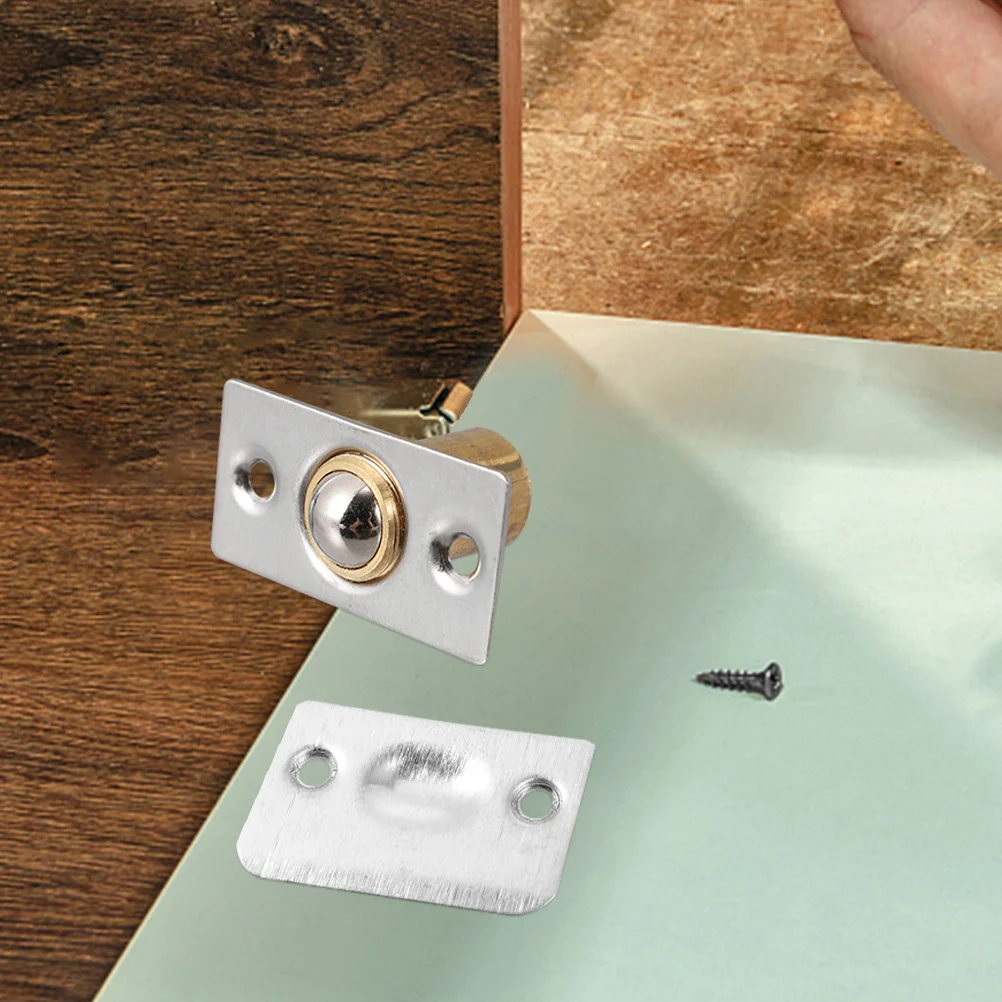 

2Pcs Adjustable Door Ball Catch Durable Stainless Steel Ball Catch Latches for Cabinet Closet Furniture Door Use