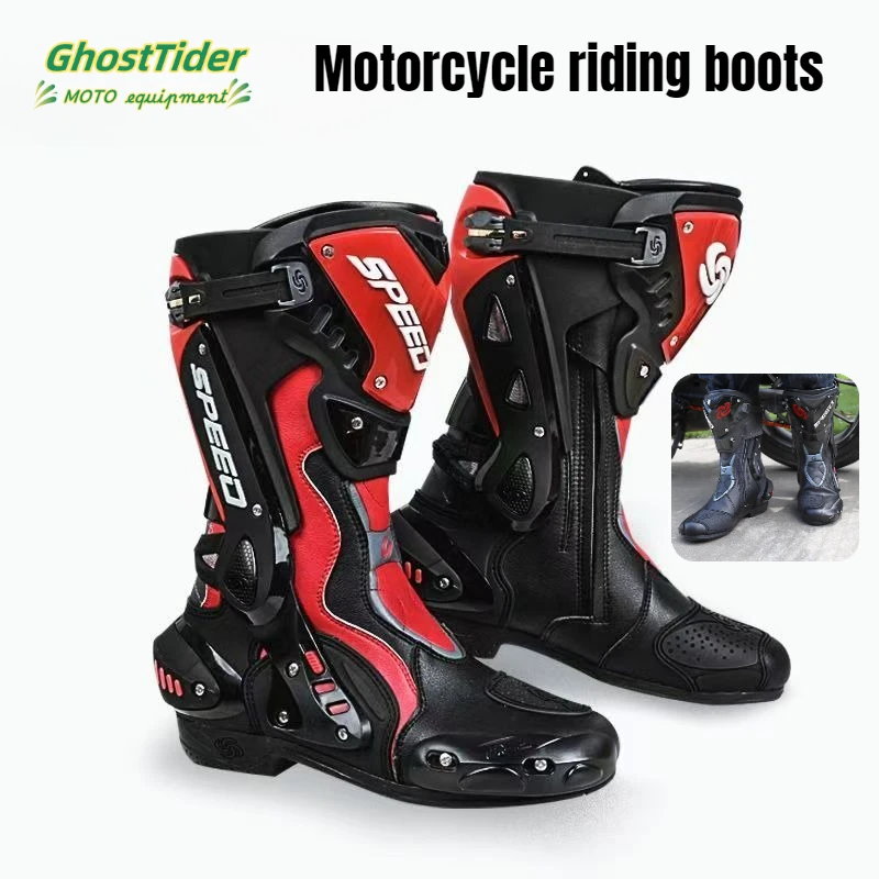 

Motocross Racing Waterproof All-season Motorcycle Riding Shoes for Men and Women Off-road Racing Boots Motorbike Rider Boots