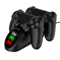 IPEGA Dual Charging Station PG-9180,Safe Charging for PS4 Controllers with Overcurrent/Short-Circuit Protection & LED Indicators