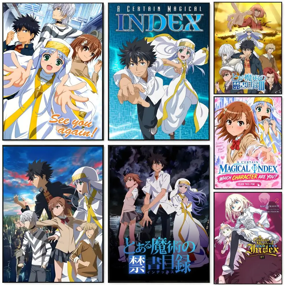 Anime A Certain Magical Index Poster Poster HD Waterproof Self-Adhesive Wall Art – Multi-Scene Use, Top Gift Pick