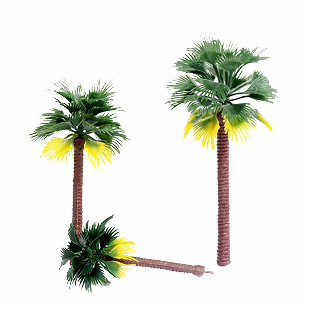 Mini Bonsai Garden Plant Rainforest Coconut Artificial Palm Tree Miniature Scenery Model Landscape