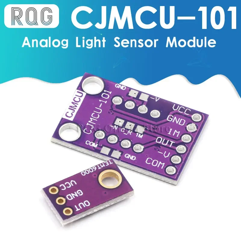 OPT101 Light Analog Light Intensity Sensor Module Single Chip Photoelectric Diode 14KHz CJMCU-101 TEMT6000